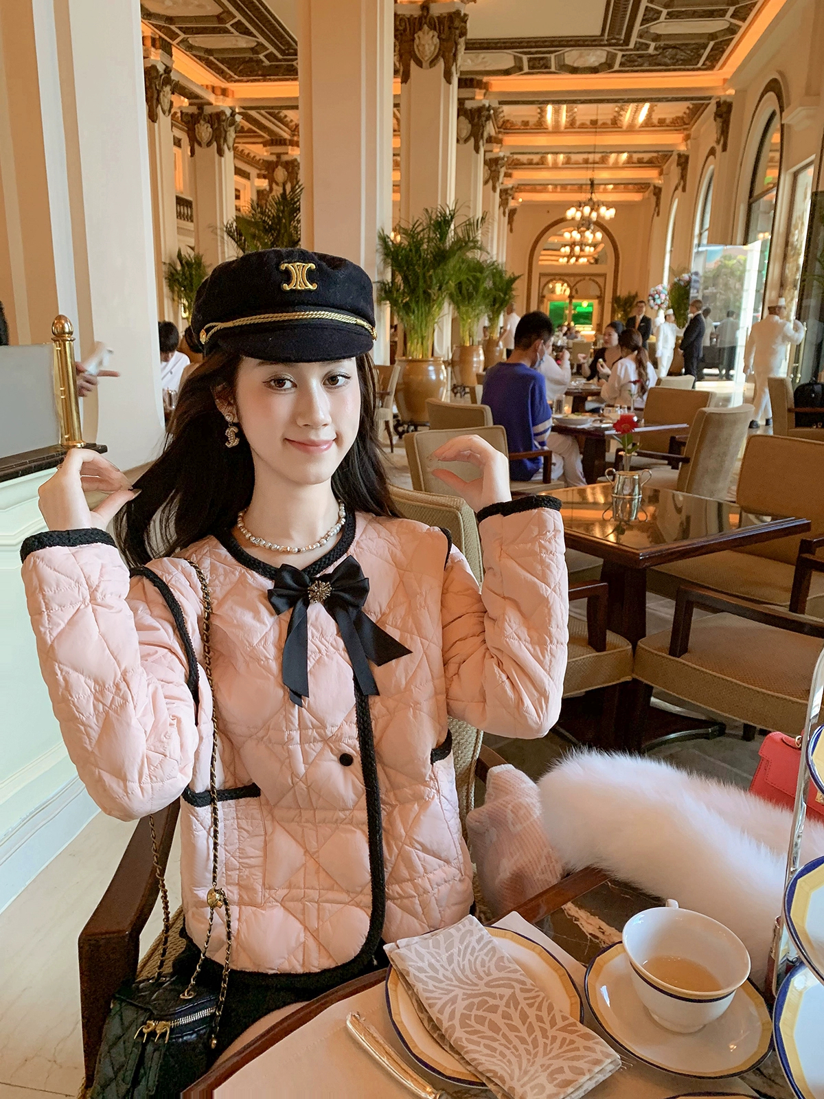 小香风轻薄短款洋气羽绒服女2025冬季新款保暖拼接设计感开衫外套