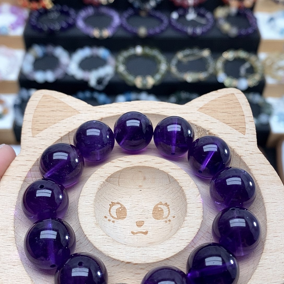 水晶手链未镶嵌?**F乌拉圭紫水