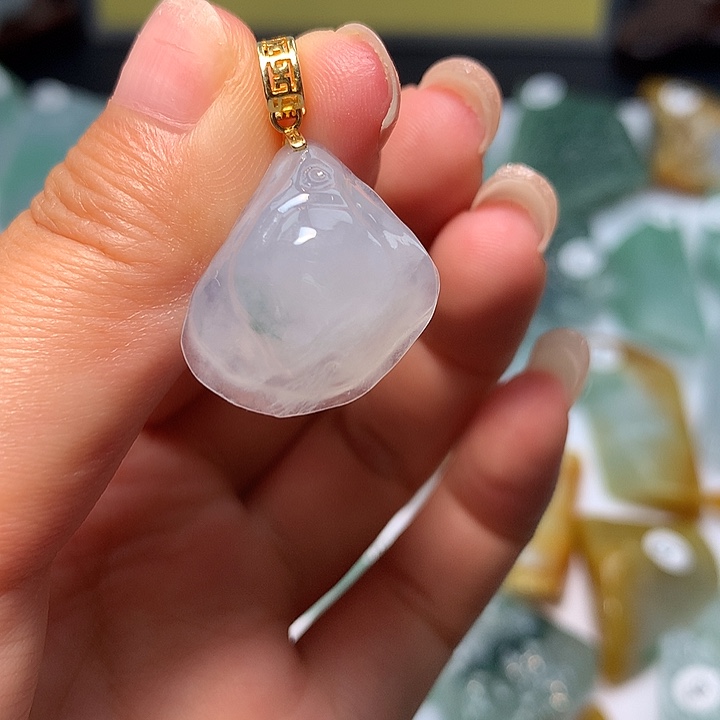 未镶嵌定制翡翠冰胶随形