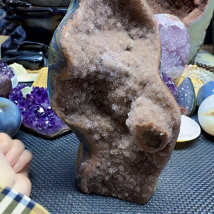 未镶嵌紫晶大型摆件（非配饰）冰*