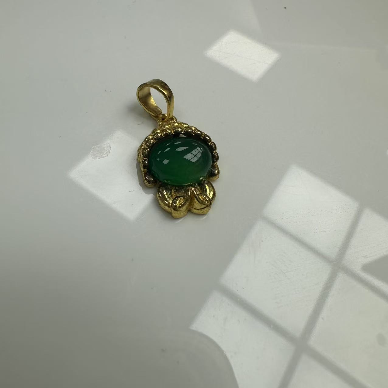 【蒂凡严选】508天然玉石绿宝宝佛吊坠佩戴皮绳（多样性发货发一个