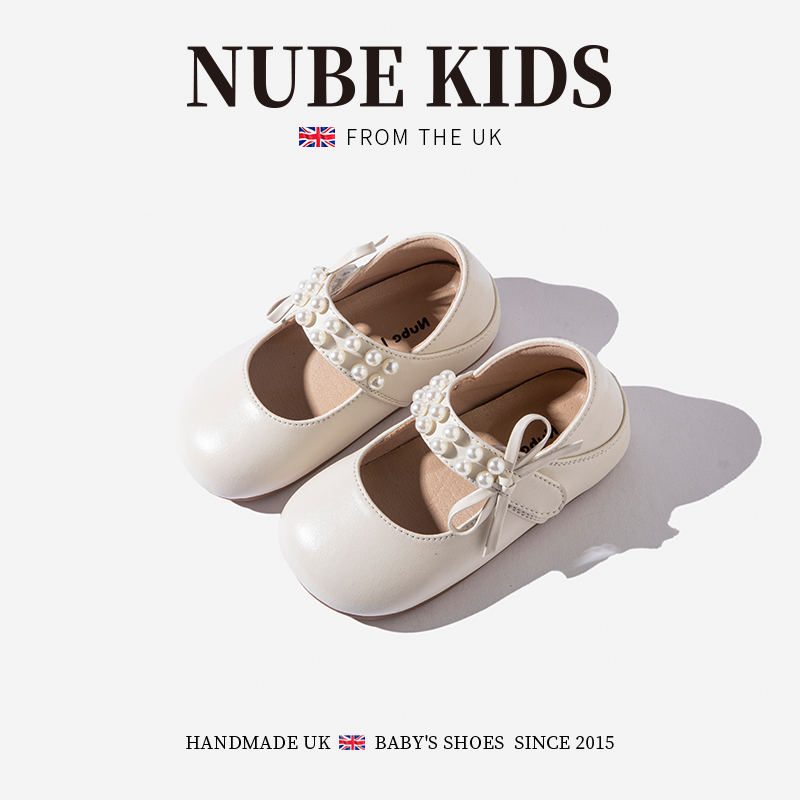 NUBEKIDS真皮女童公主鞋洋气新款春秋季宝宝小皮鞋学步鞋20A7032