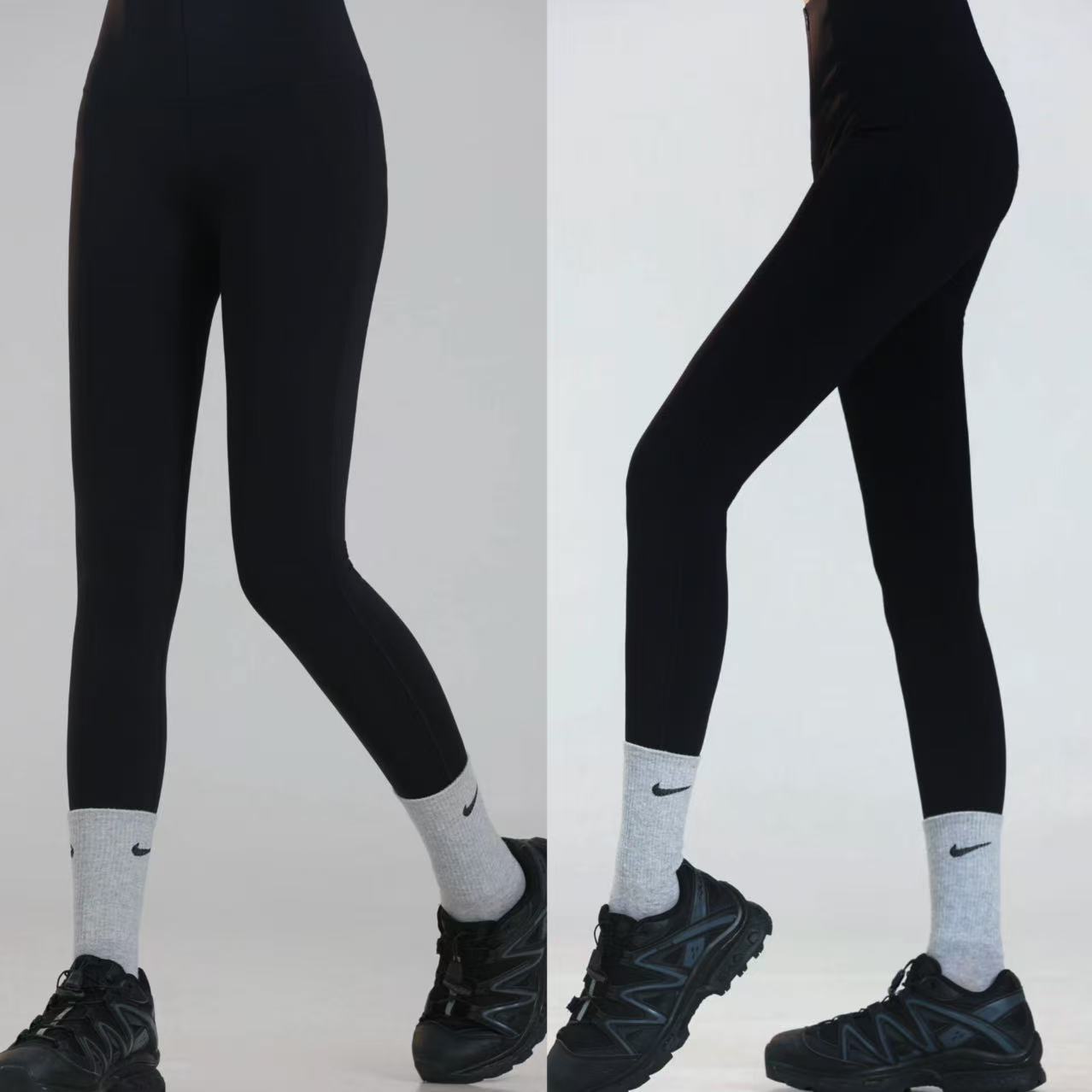 1100502新款高腰黑色外穿瑜伽打底鲨鱼裤亲肤芭比裤