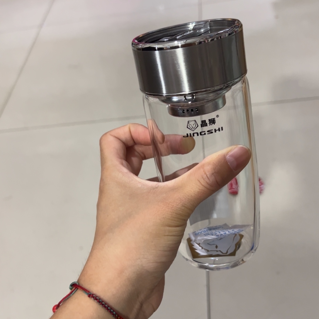 晶单层烫手玻璃杯380提环380本色单层烫手鹅蛋呗