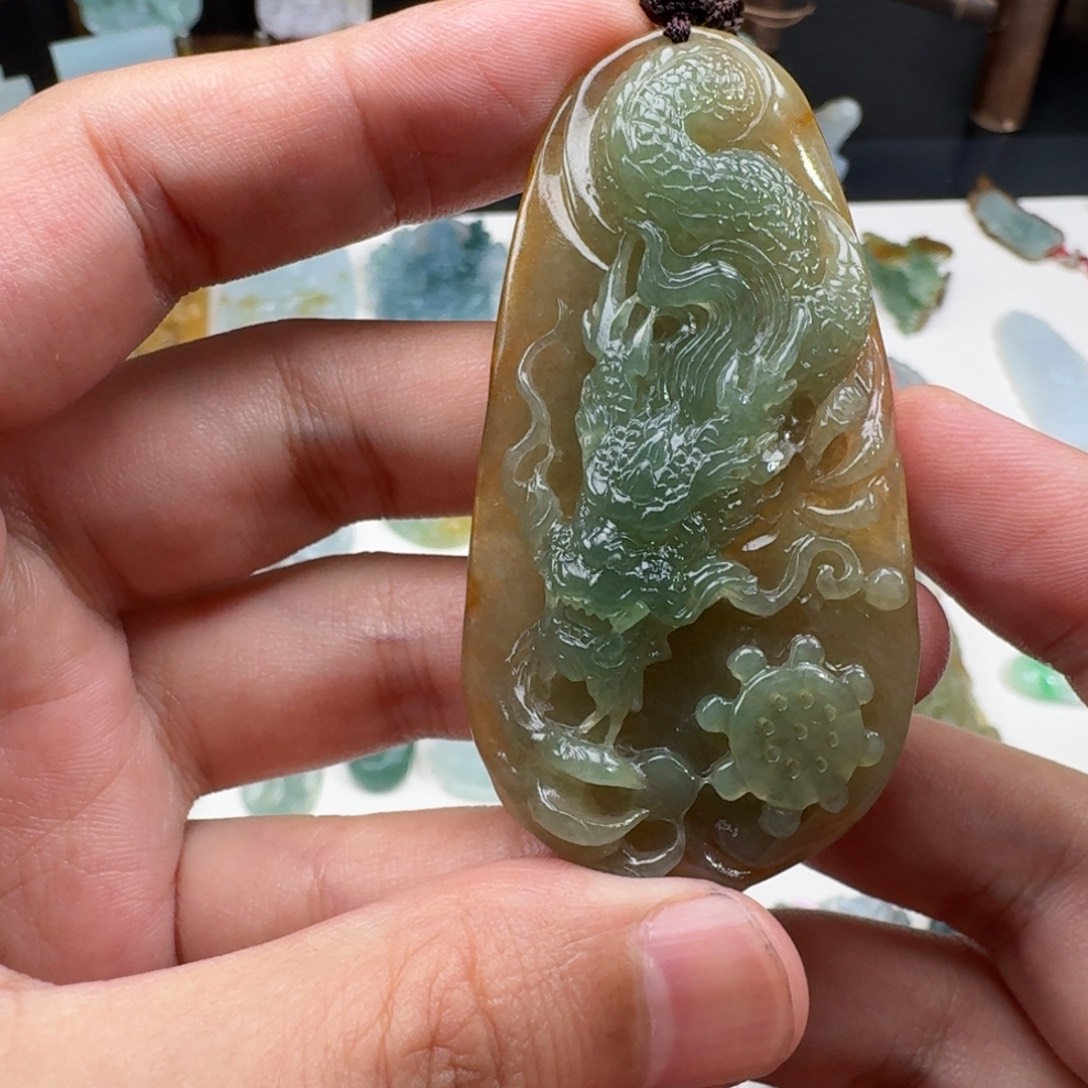 鲲***鹏定制翡翠未镶嵌挂件