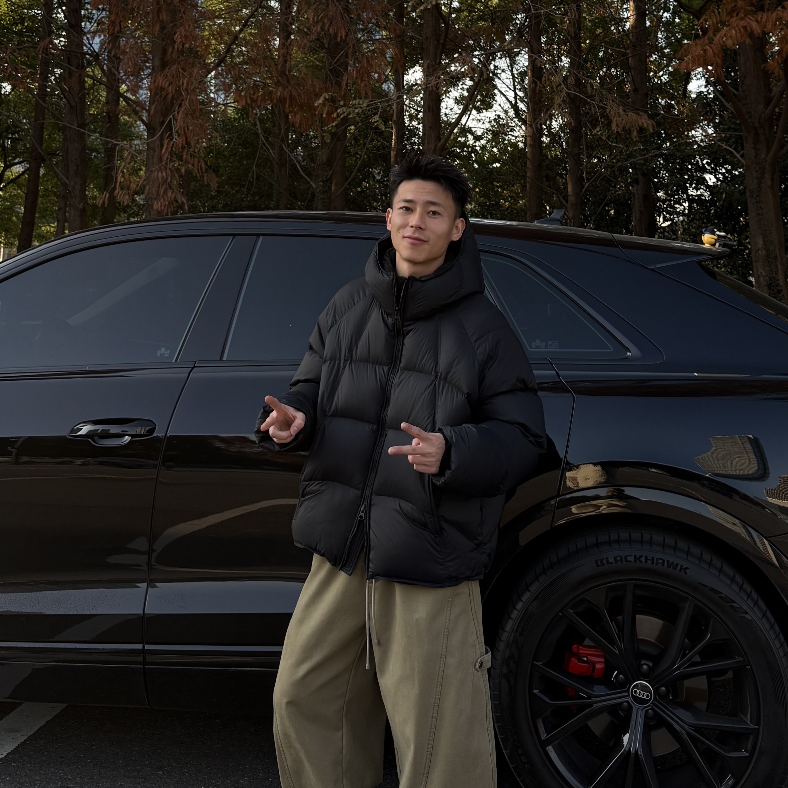 AAL2025冬季保暖280克充绒连帽面包泡芙羽绒外套男女同款抗寒外套