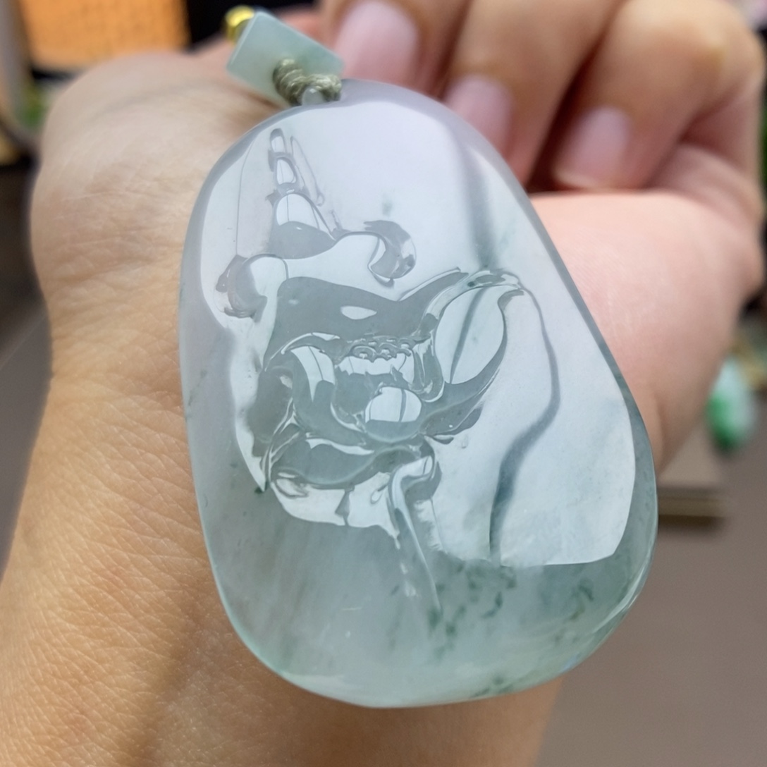 翡翠未镶嵌颈饰吊坠14