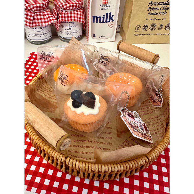 古早味老式蛋糕纸杯蛋糕捏捏乐硅胶捏厚奶油泥感烂泥感