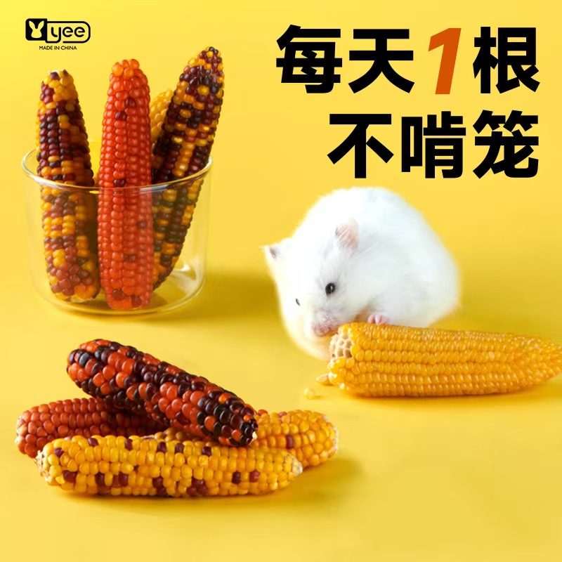 仓鼠粮食磨牙小玉米谷穗金丝熊龙猫豚鼠零食花枝鼠磨牙玉米