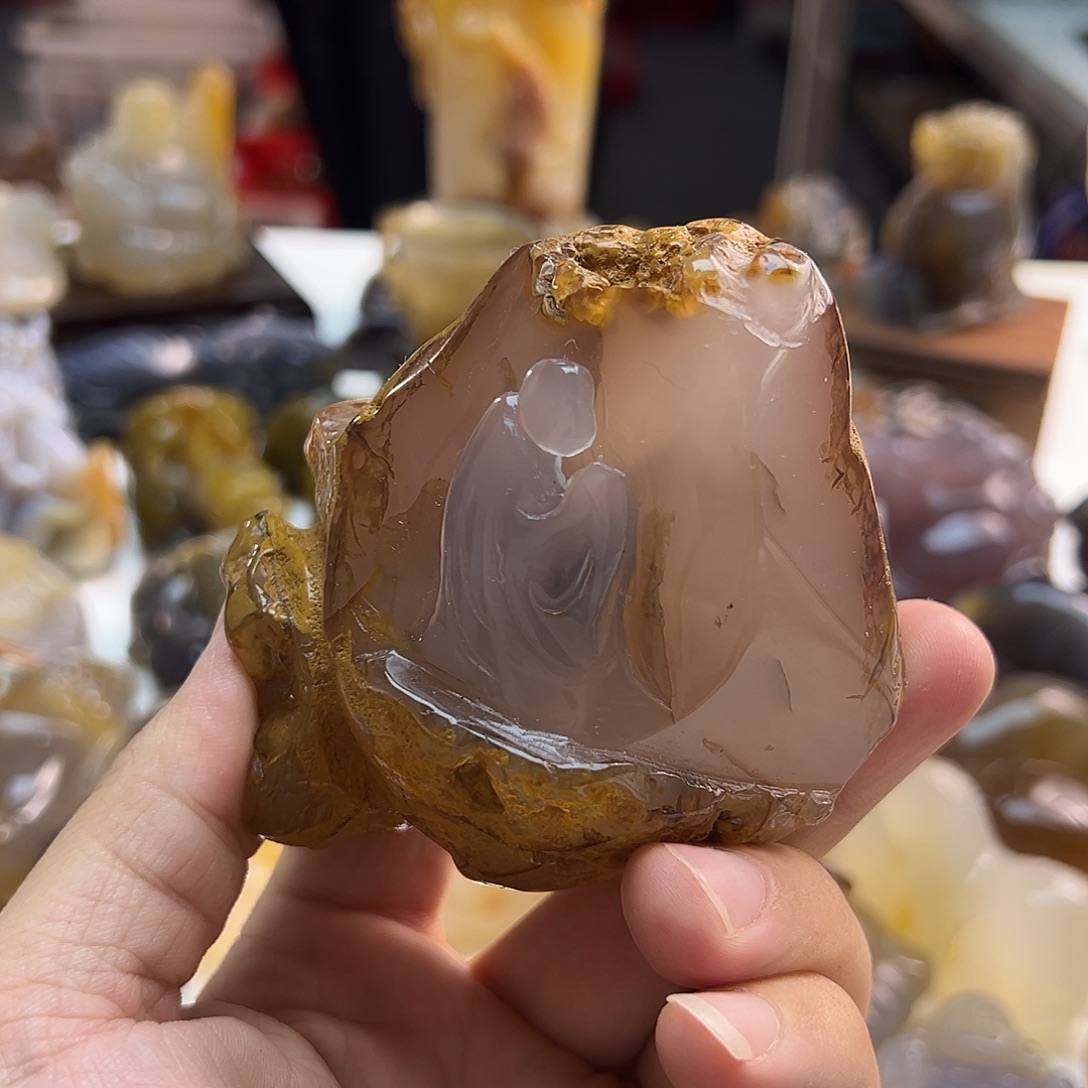 玛瑙/玉髓未镶嵌吊坠(不含链)