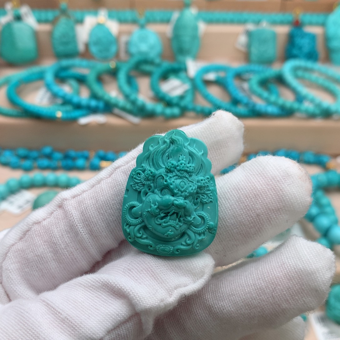 绿松石未镶嵌珠宝奇石23mm