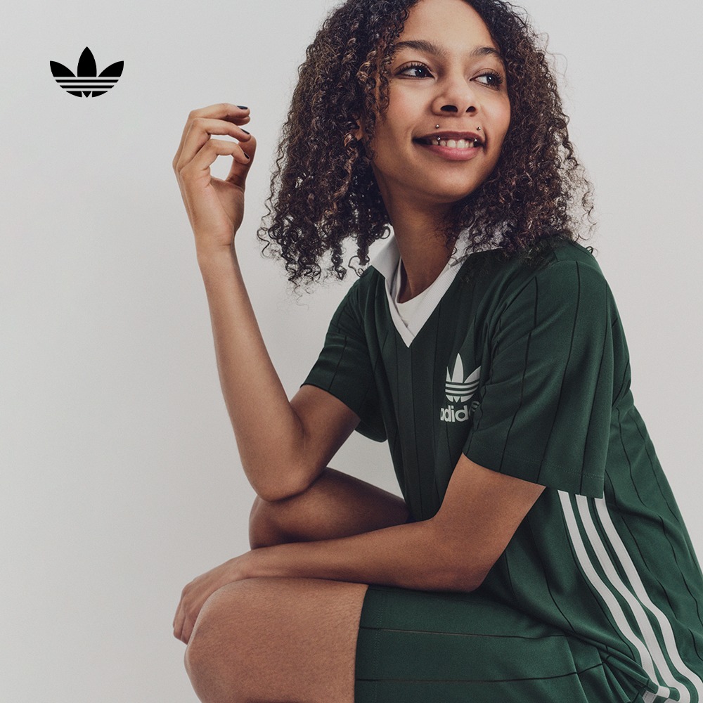 adidas Originals阿迪三叶草女子3 S PNST DRESS短袖连衣裙IX5507
