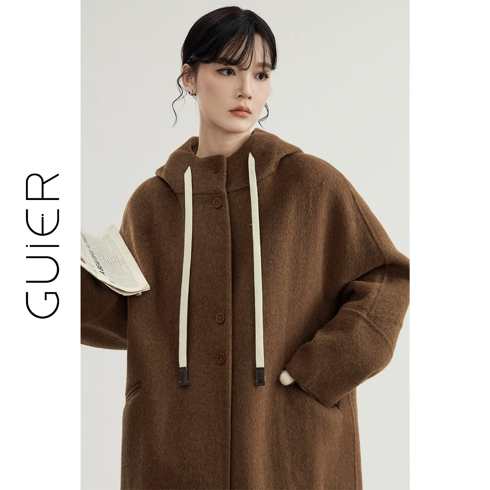 周周家中长款韩系大衣