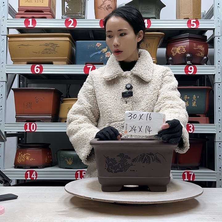 紫砂花盆紫砂花盆