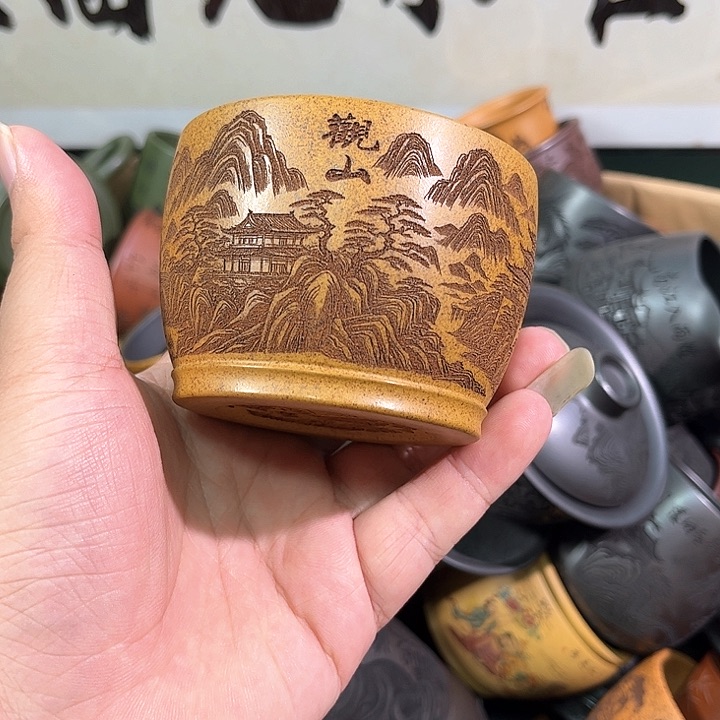 茶杯紫砂全手工紫砂主人杯