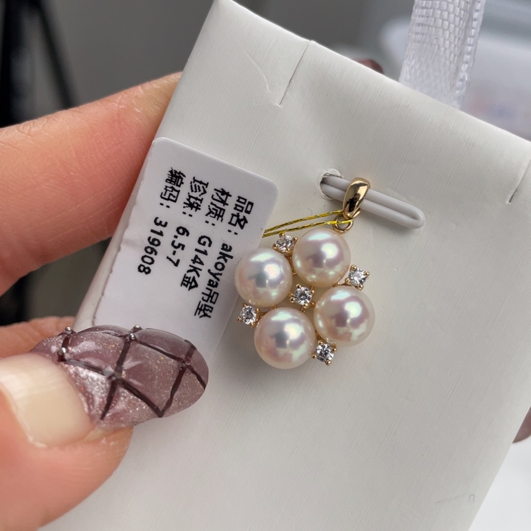 海水珍珠颈饰14K金镶嵌