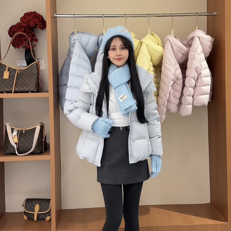 【冬日一封情书】香港一诺新国标90白鸭绒帽子可拆卸高品质羽绒服