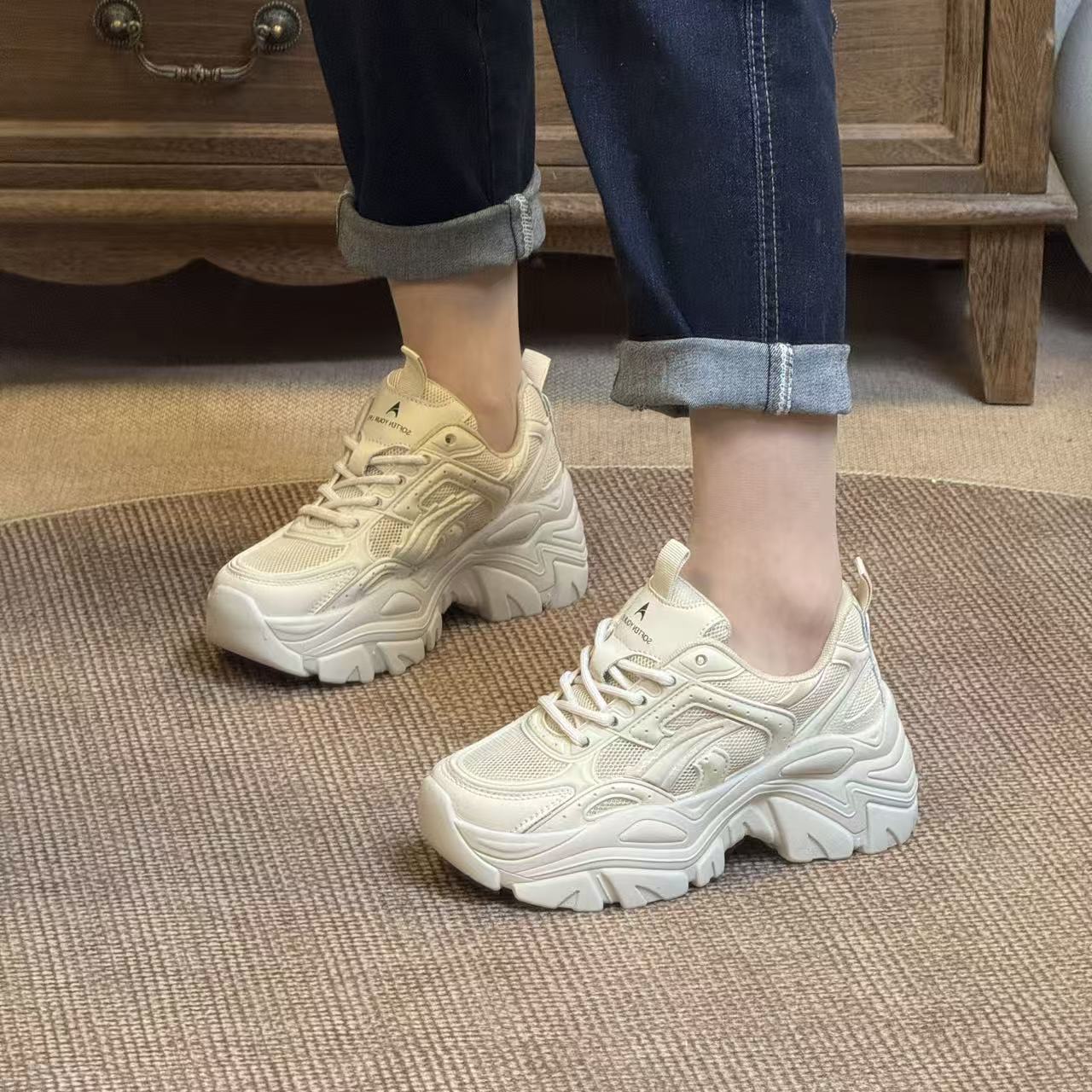 【X微瑕介意勿拍】增高6CM老爹鞋厚底运动百搭增高女鞋518/618/718