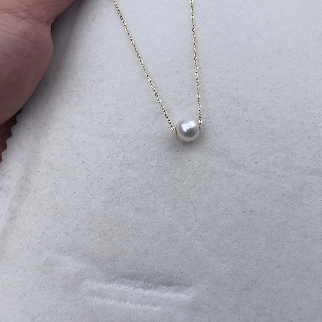 海水珍珠18K金镶嵌颈饰