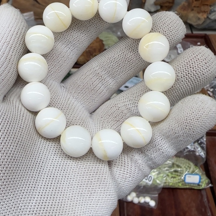 白玉菩提吊坠白色1311