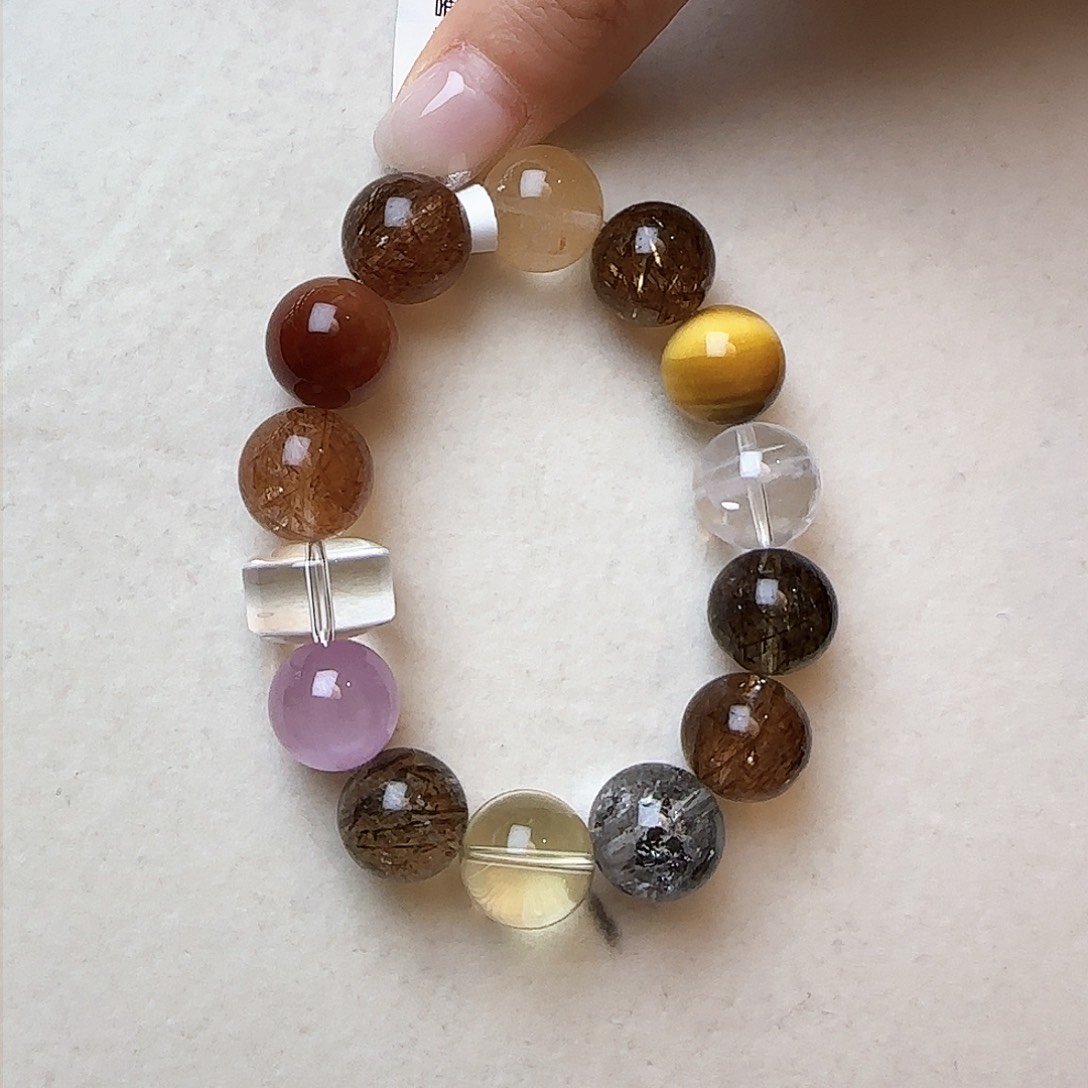 水晶手链未镶嵌A***l大气上档次