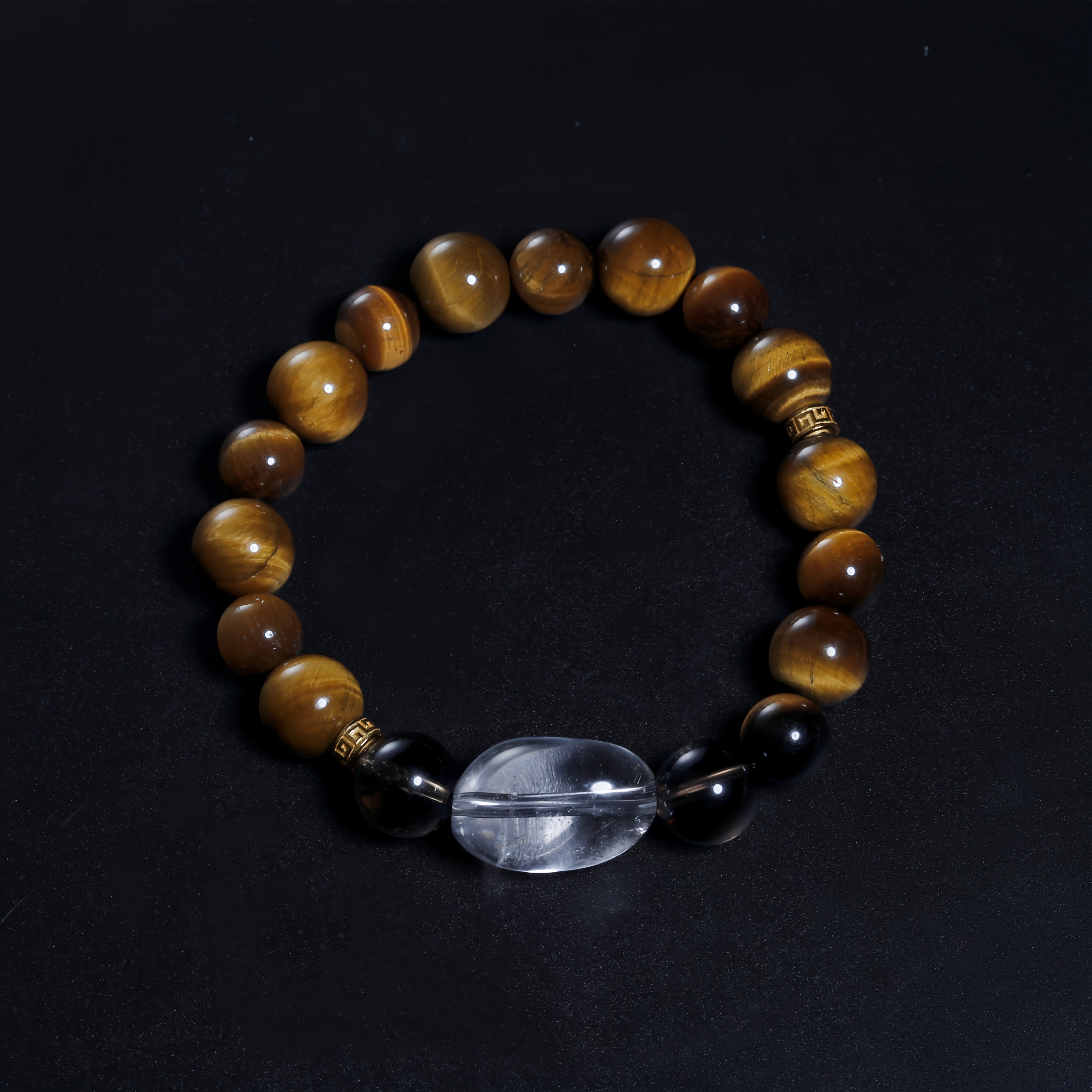 【橡木果】迎新黄虎眼气质大气水晶手串（多样性发货）