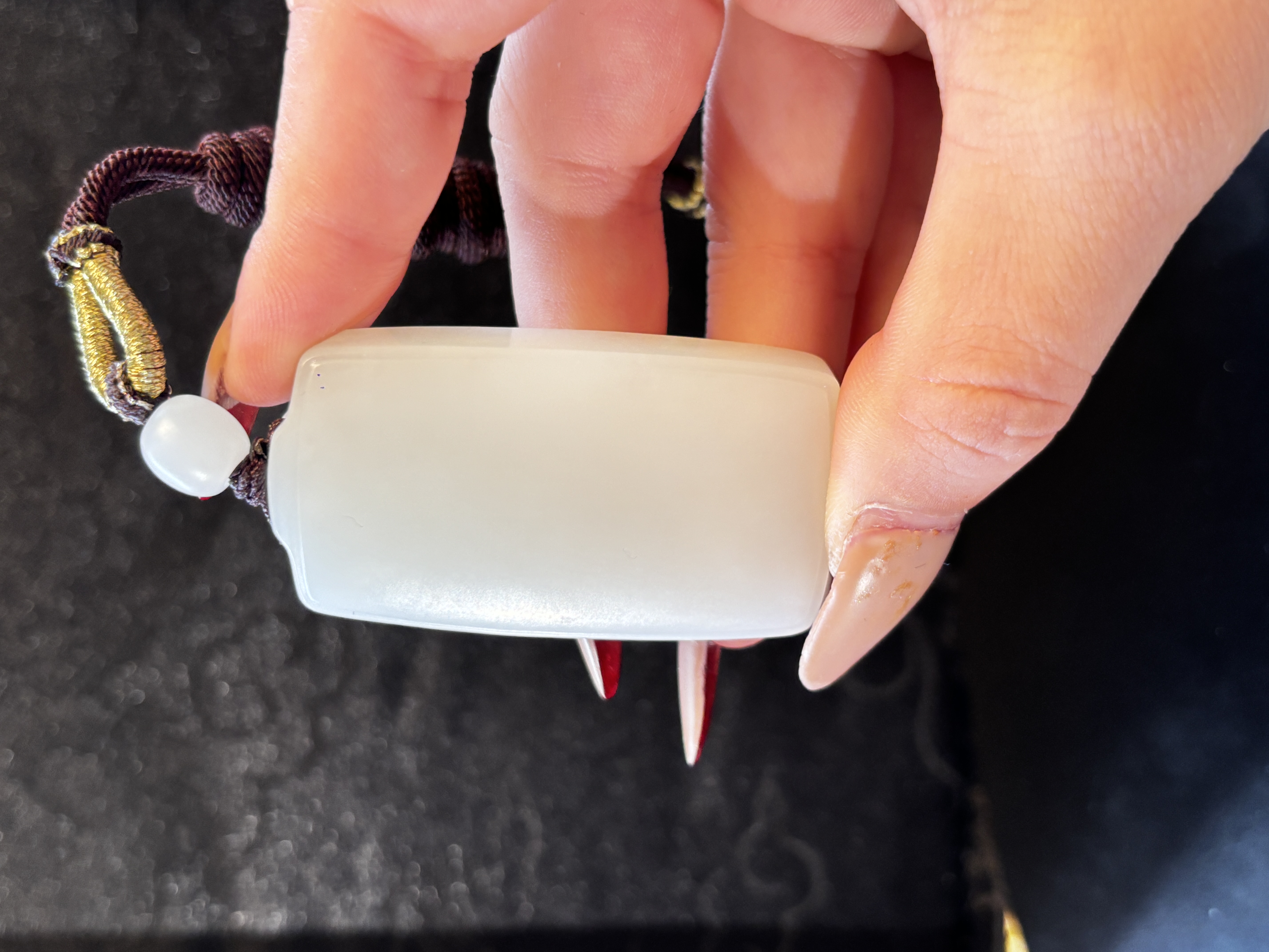 小梦甄选-和田玉无事牌平安牌挂件