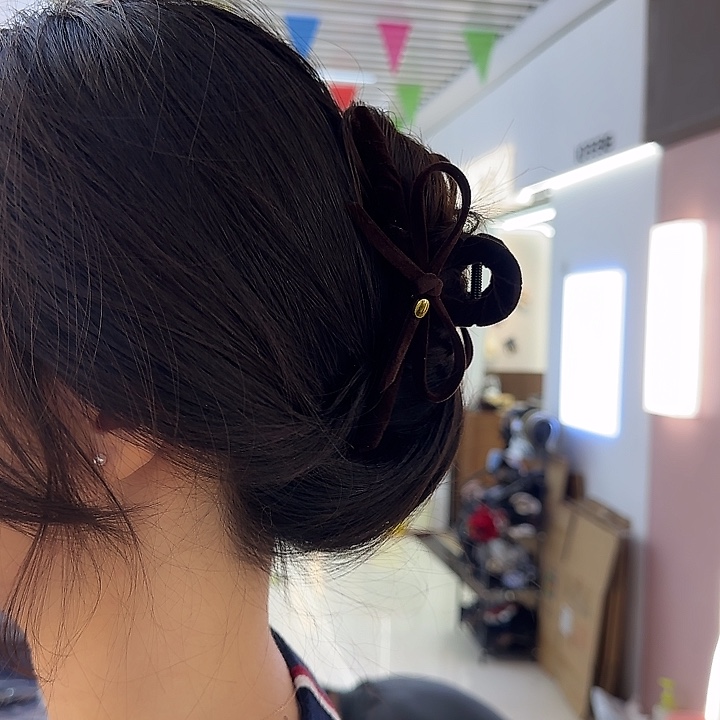 三醋酯纤维咖色大抓-57