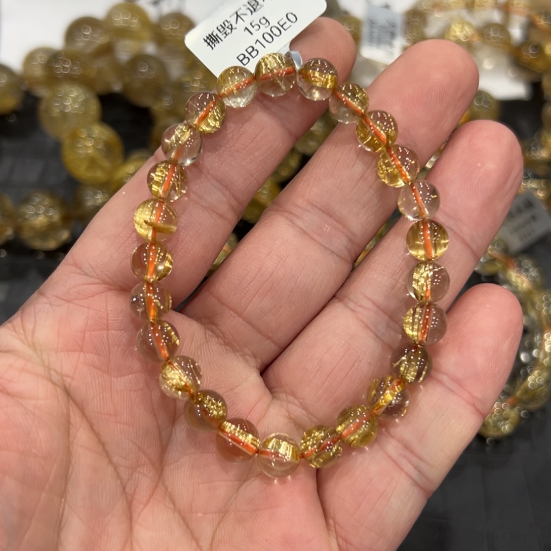 未镶嵌水晶手链b36钛晶