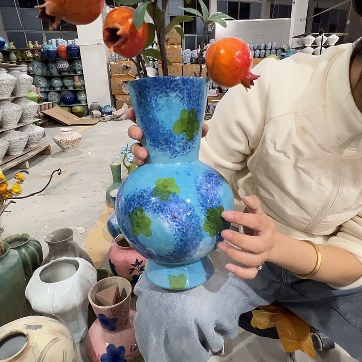 手工艺品琉璃景德镇陶瓷花瓶正品