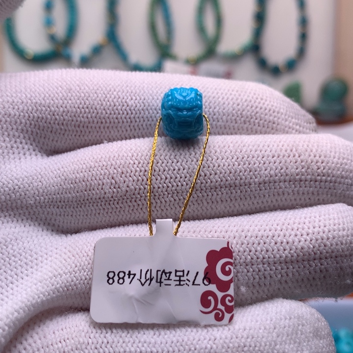 绿松石未镶嵌珠宝奇石11mm