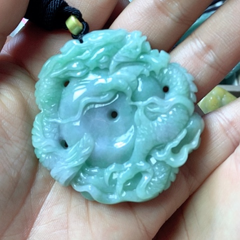 翡翠颈饰未镶嵌天然缅甸翡翠a货