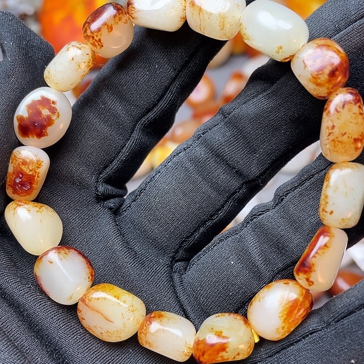 和田玉未镶嵌手链