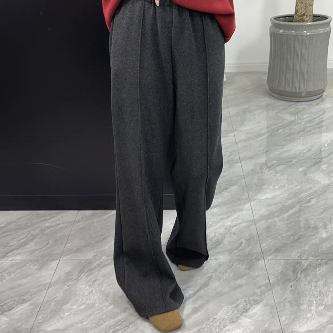 1839微喇显瘦加绒裤拖地裤