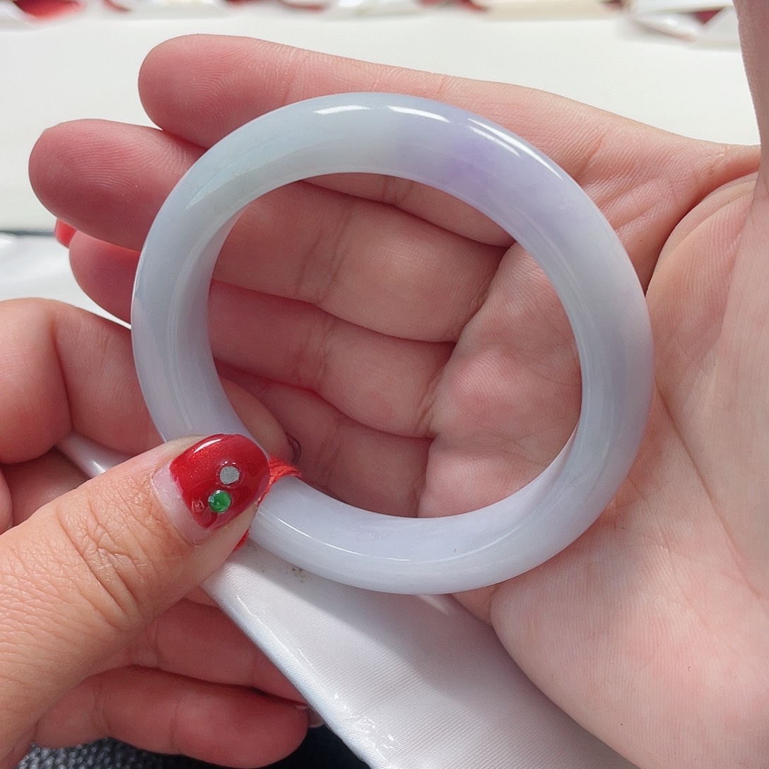 翡翠手镯未镶嵌缅甸翡翠手镯56圈