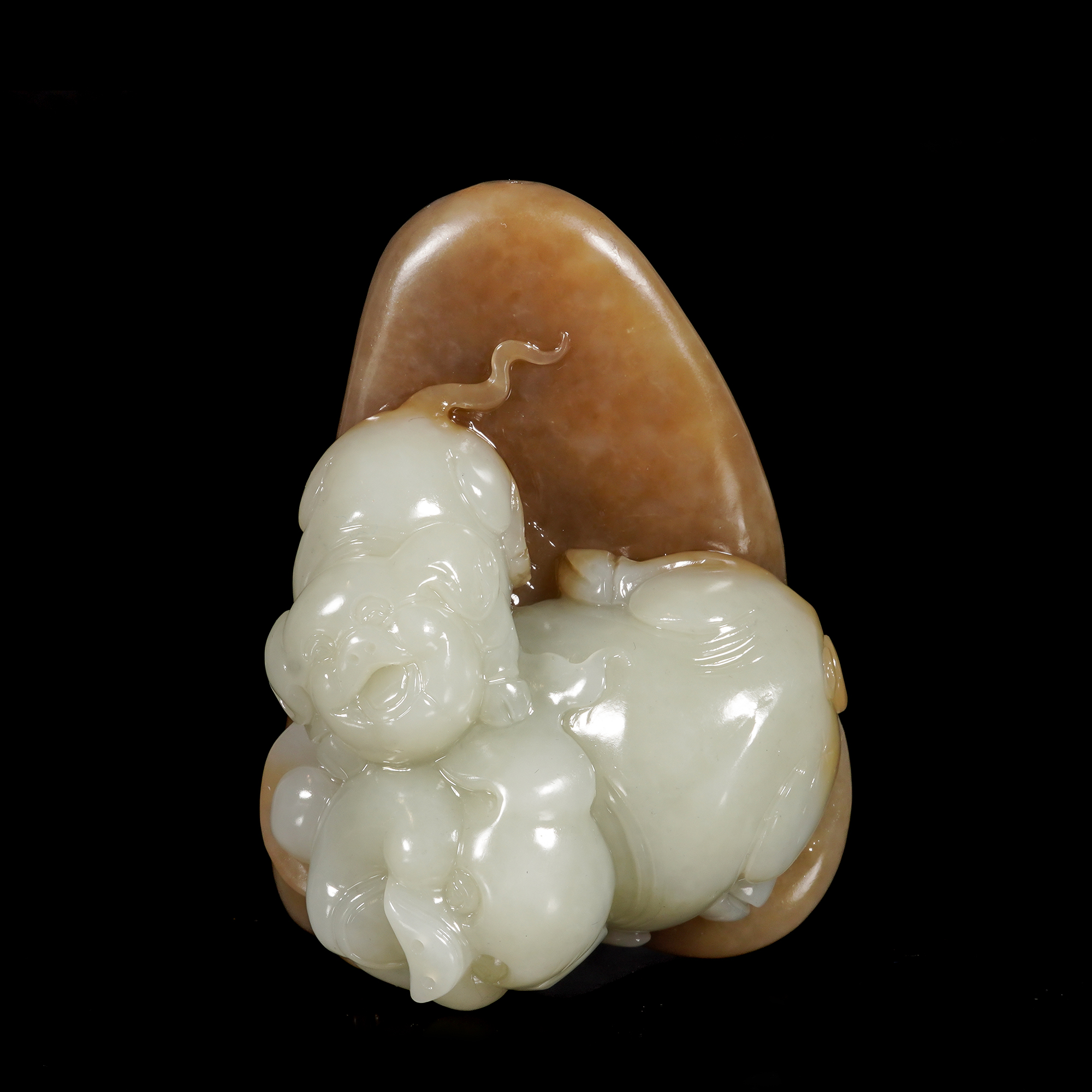 LOT.041和田玉雕大丰收摆件/X3614