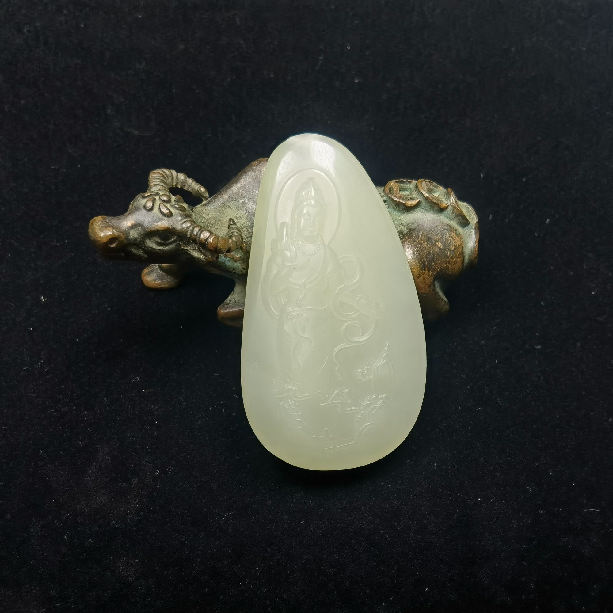 和田玉观音吊坠SDHBT1494