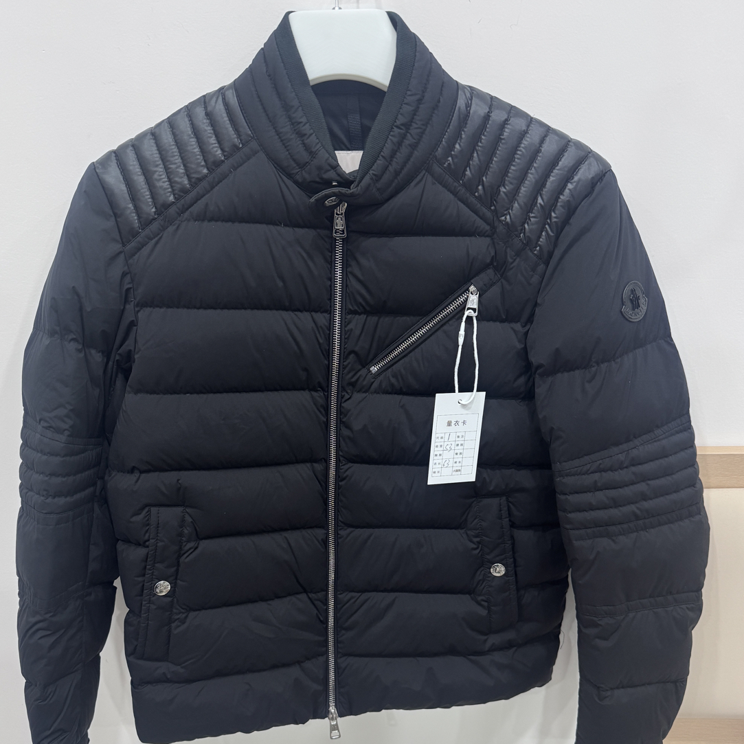 未使用 MONCLER /1码/黑色轻薄羽绒服