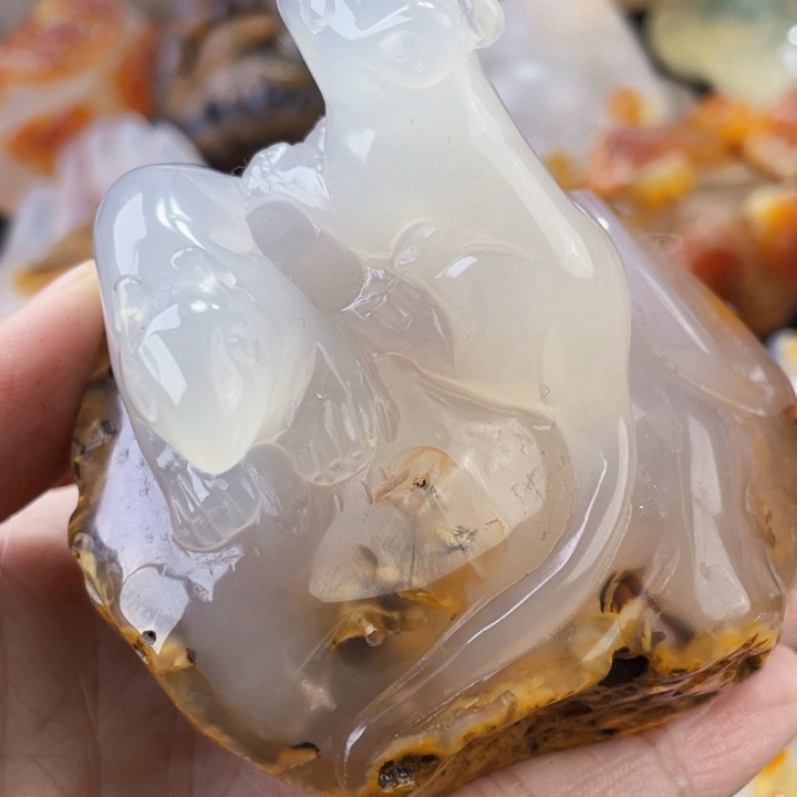 未镶嵌天然玛瑙/玉髓