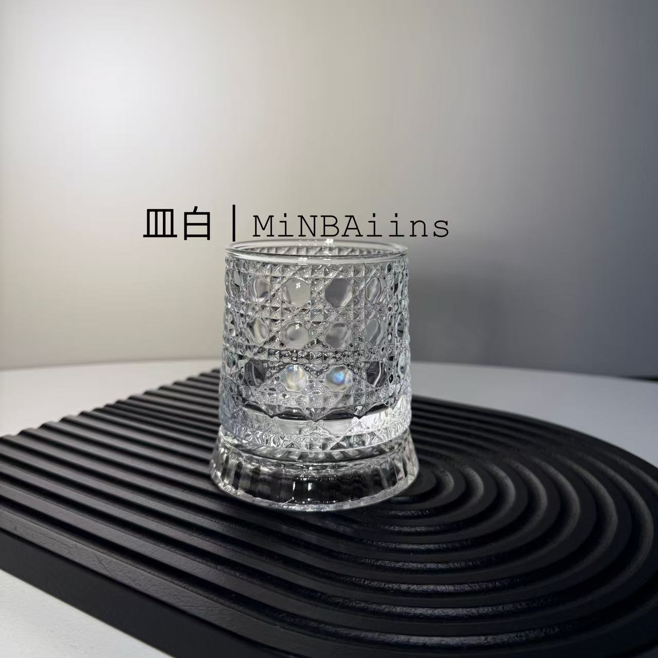 欧式轻奢高档旋转水晶玻璃家用桌面摆件 280mL