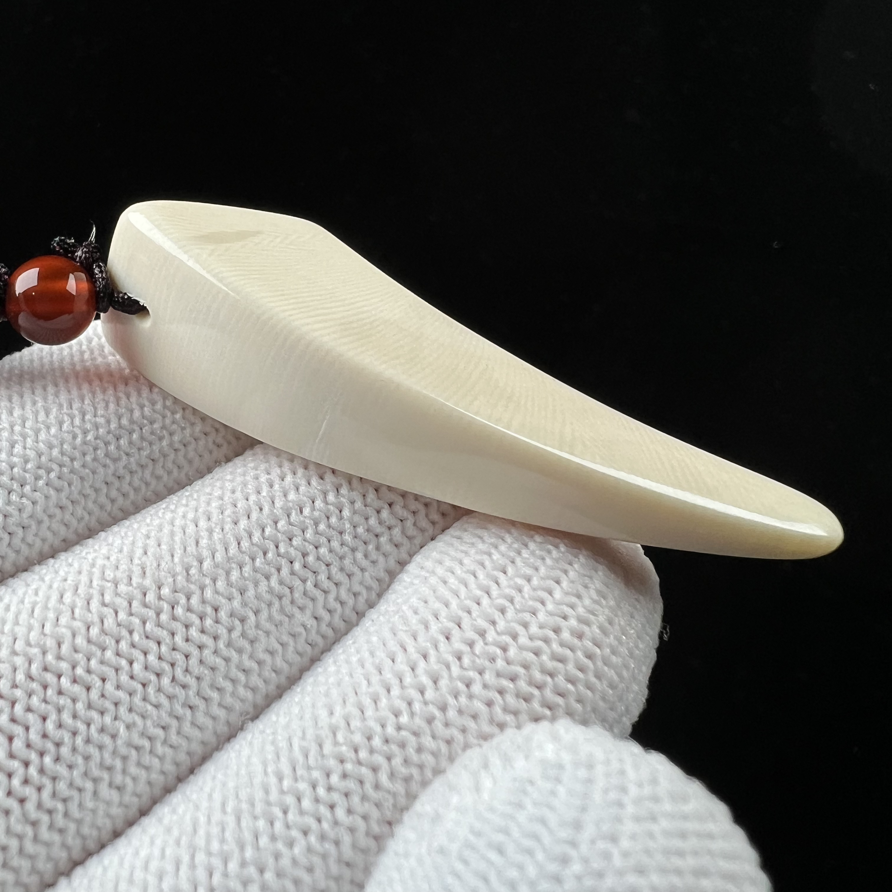 D3659天然猛犸牙 牙尖 53mm支持鉴定 假一罚四