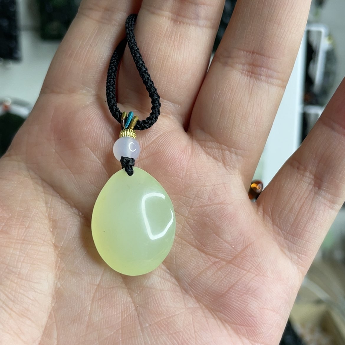 【闪购商品】岫玉颈饰未镶嵌滴水来财