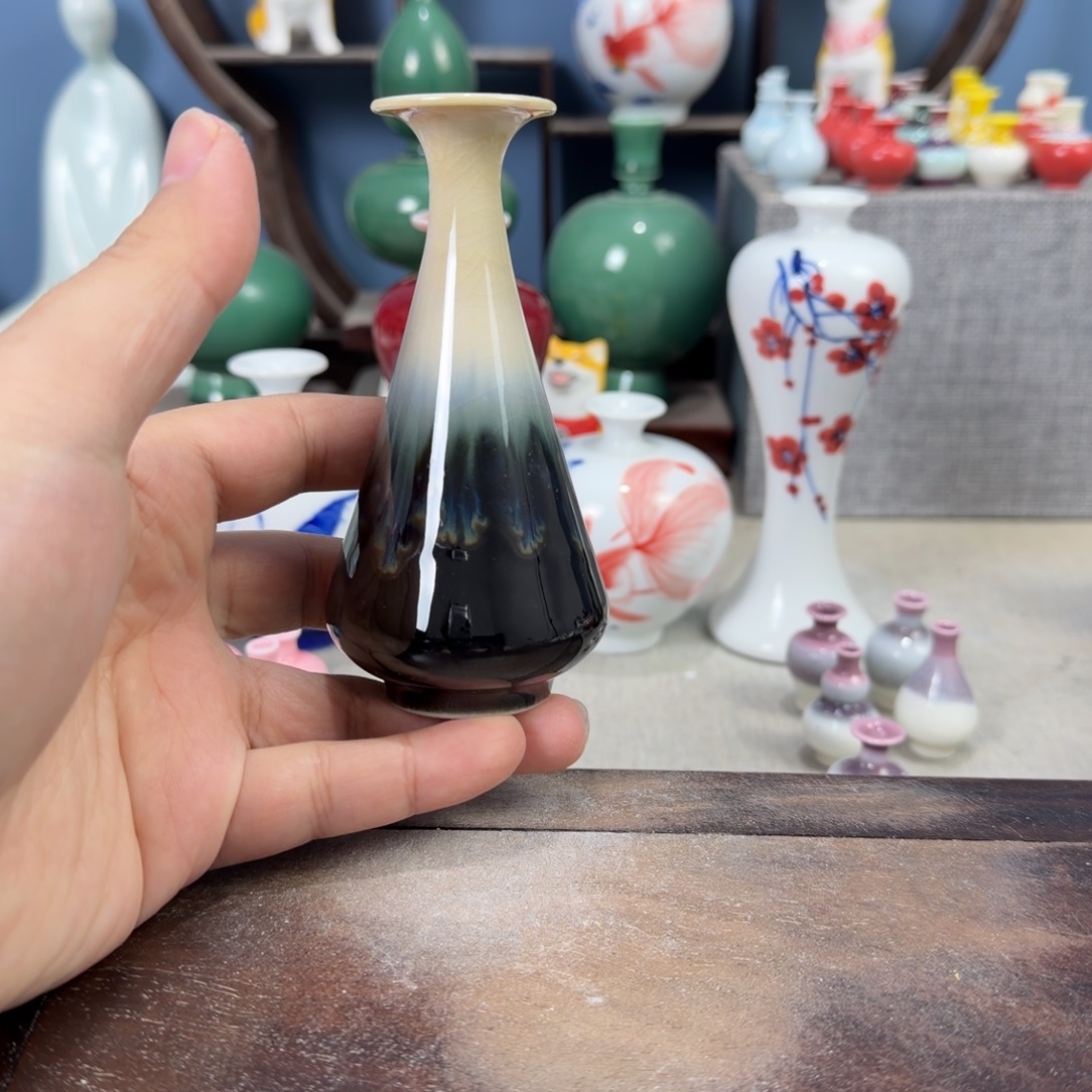 陶瓷手工小花器摆件