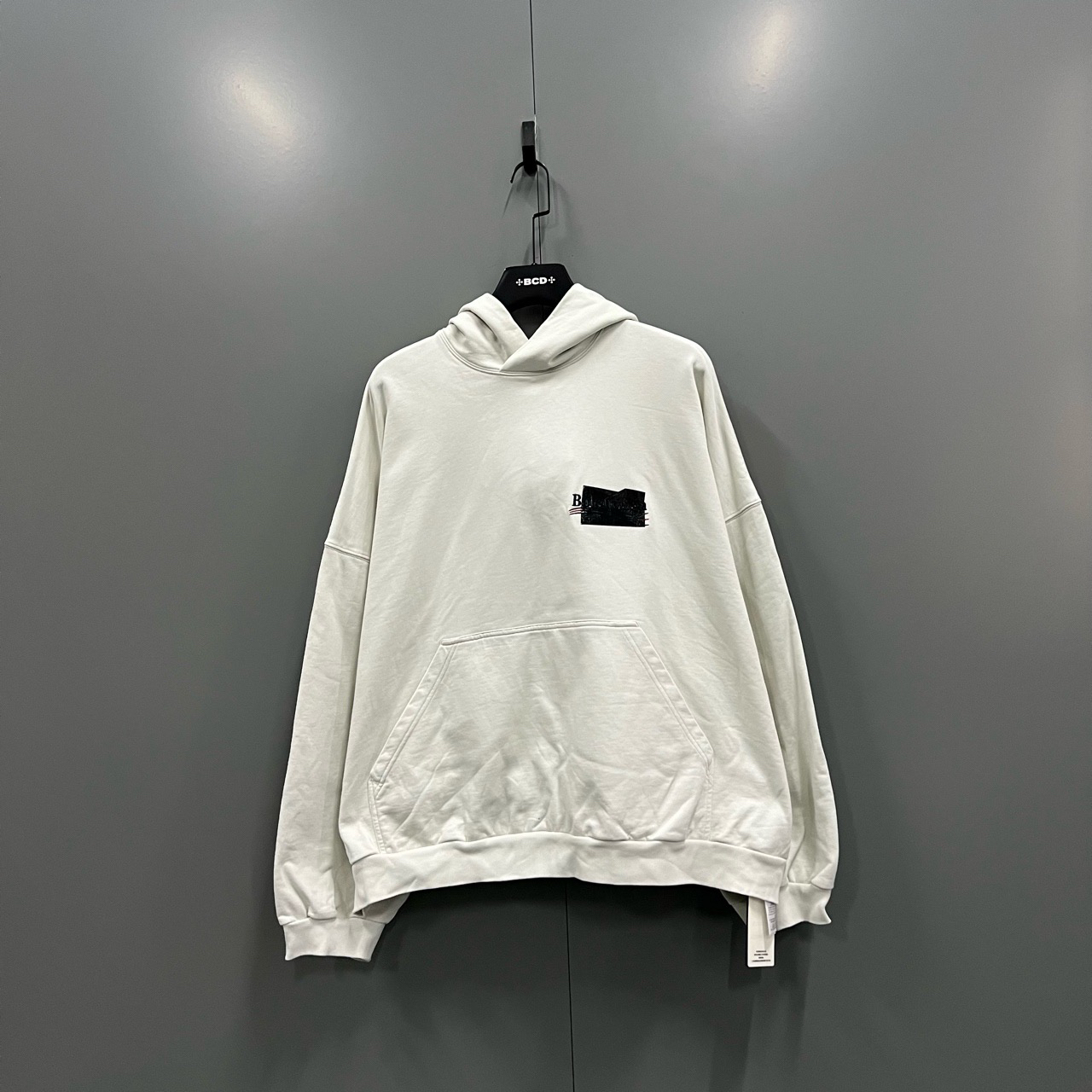 全新未使用 Balenciaga/巴黎世家 印花帽衫1码/全新/fg205359  