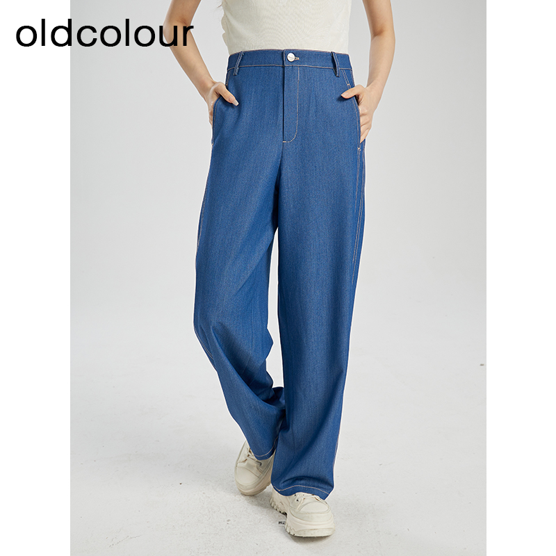 【商场专柜】夏季纯色时尚气质设计感简约休闲长裤Q22