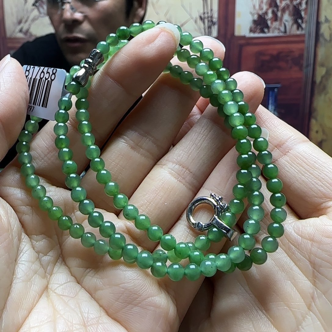 和田玉未镶嵌项链愛****