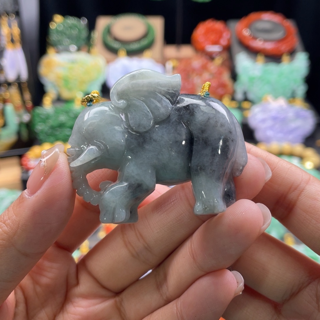 翡翠颈饰未镶嵌代编织