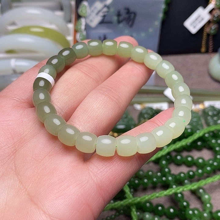 和田玉未镶嵌手链