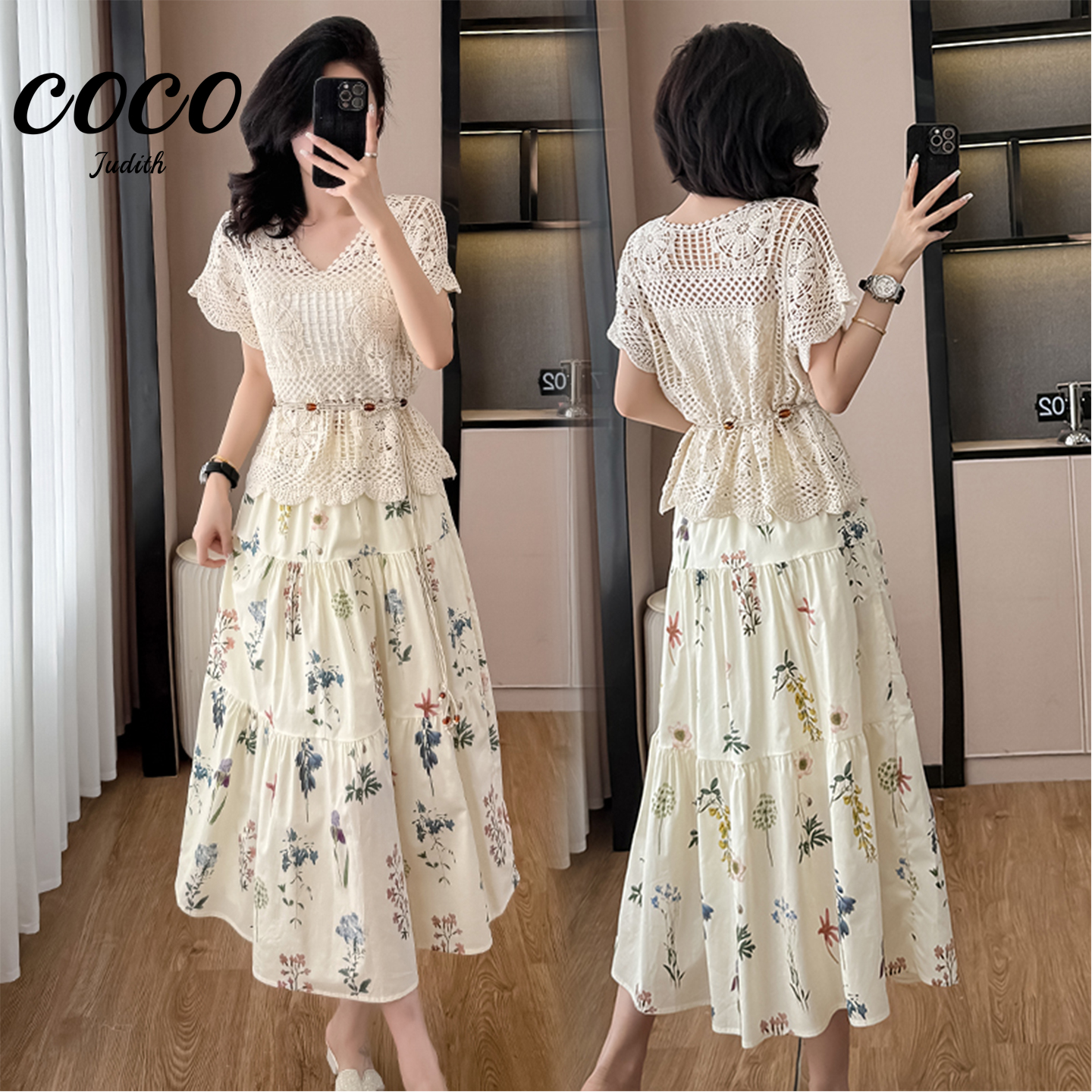 【RG6039】2025年新款显瘦气质小众优雅轻奢百搭潮流设计感套装裙