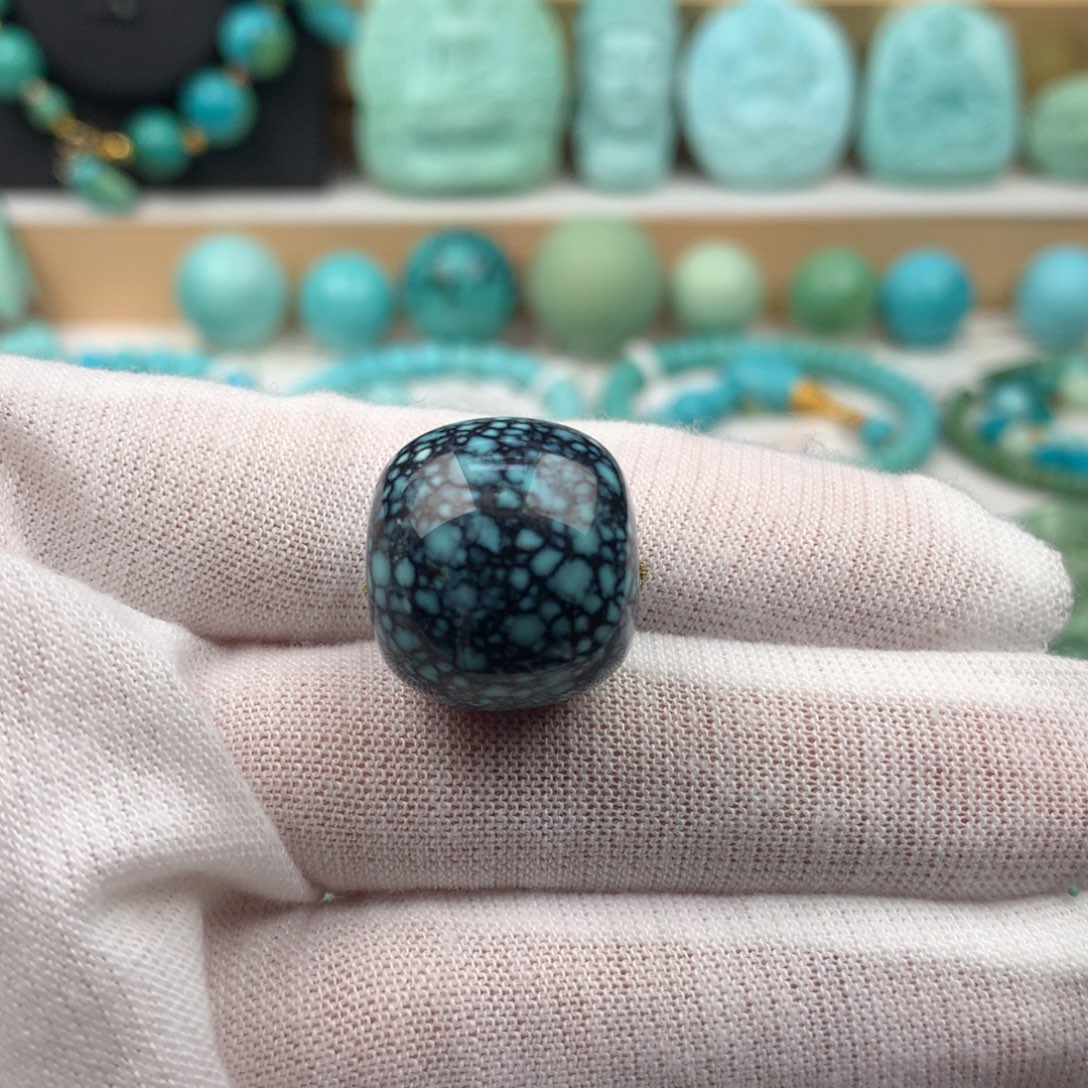 未镶嵌绿松石珠宝奇石18.3mm